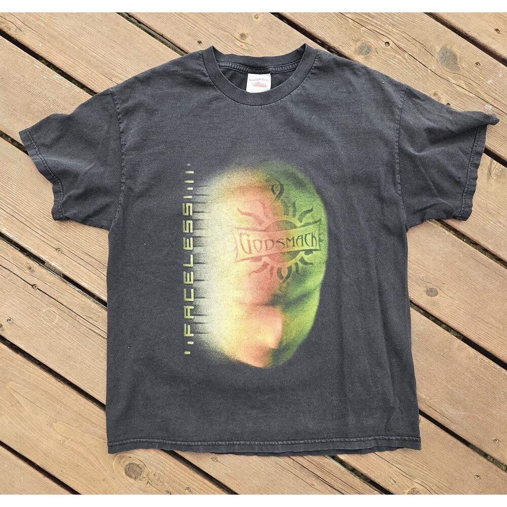 Vintage Godsmack Faceless Y2K 00s Tour Shirt Large System of A Down Nu Metal